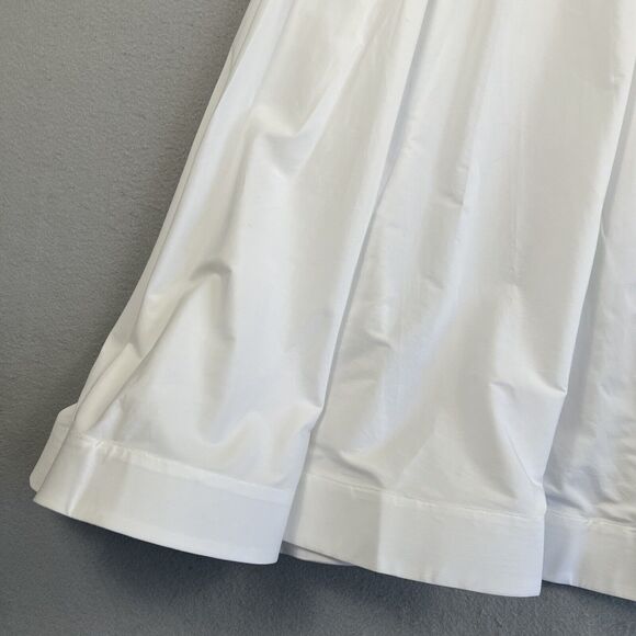 Rosie Assoulin Unella Dress Women’s 2 White Midi Convertible Bell Collared‎ - Picture 8 of 16